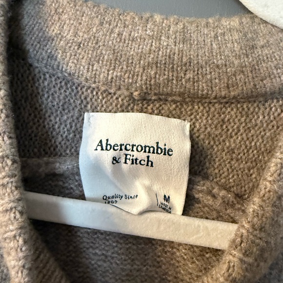 The A&F Madeline Crew Sweater in Light Brown - Picture 8 of 9